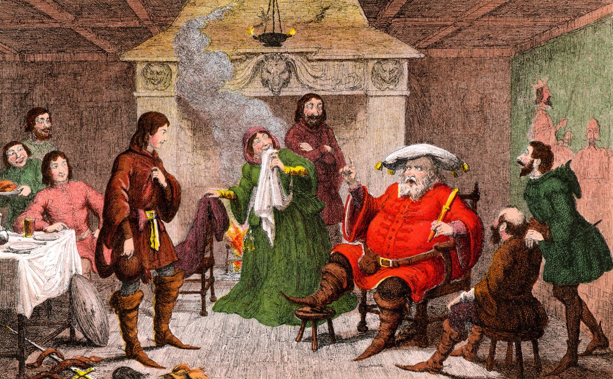 Scene fra Henery IV skrevet af Shakespeare (chomo) af George Cruikshank