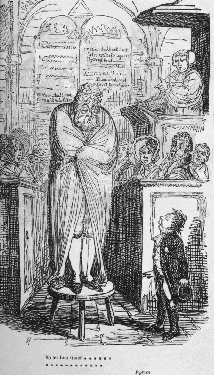 Så lad ham stå..., c1820. af George Cruikshank