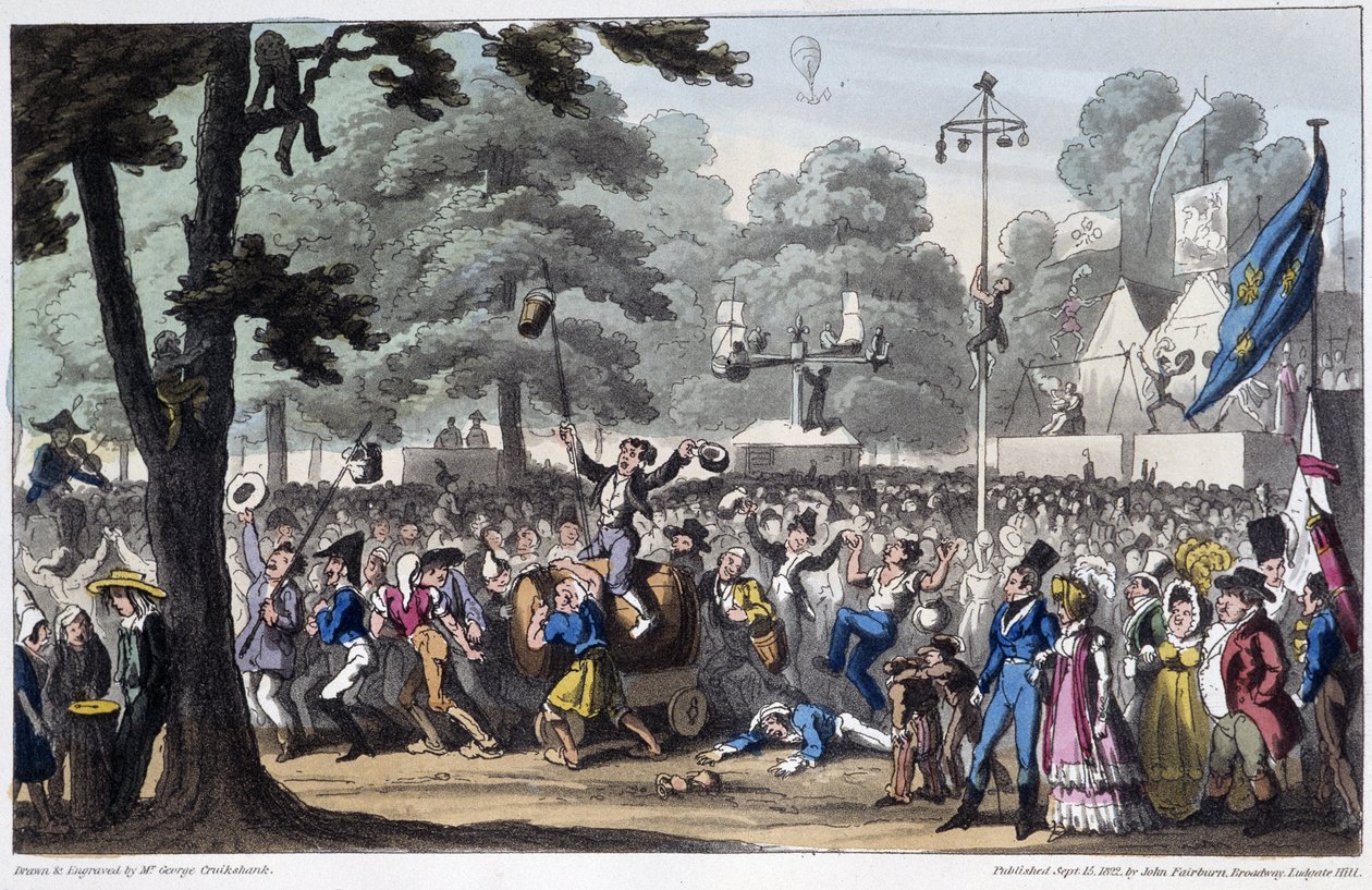 St Louis Fête: la canaille - i "" Life in Paris" af David Carey, London af George Cruikshank