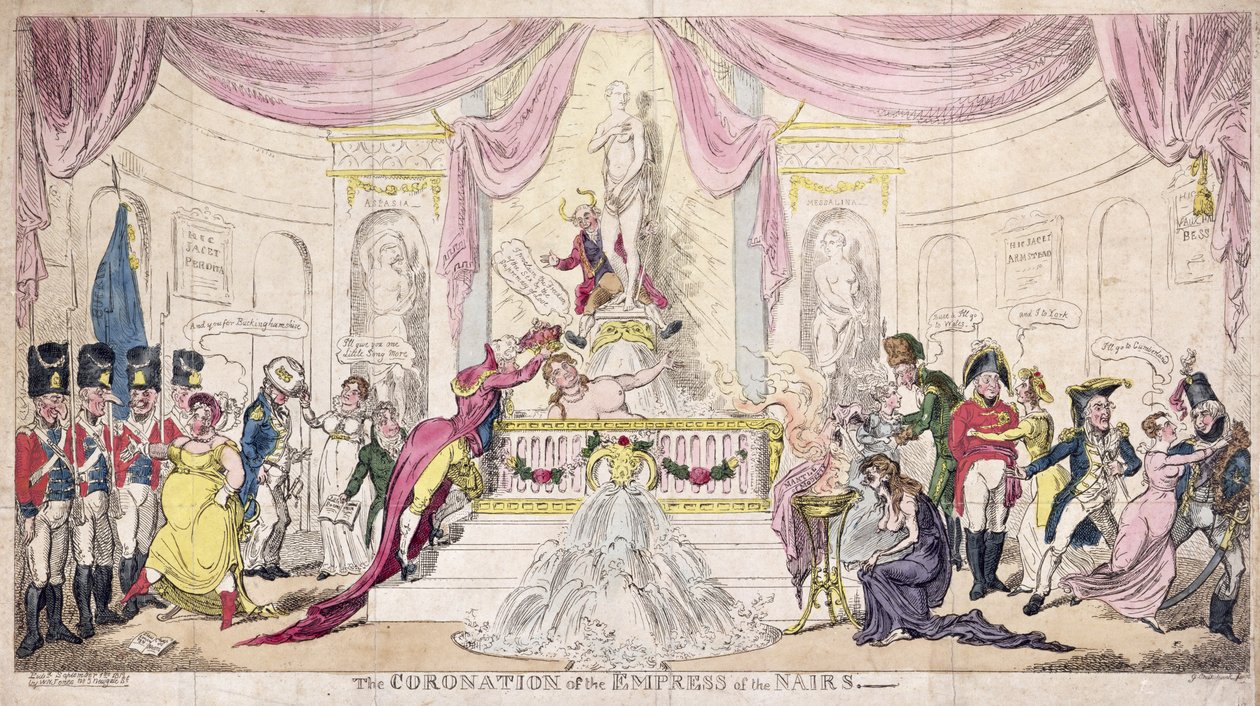 Kroningen af Nairernes Kejserinde af George Cruikshank