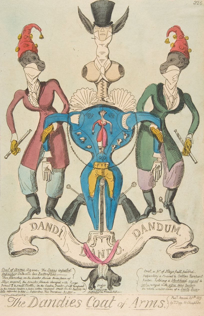 Dandies våbenskjold, 28. marts 1819., 28. marts 1819. af George Cruikshank