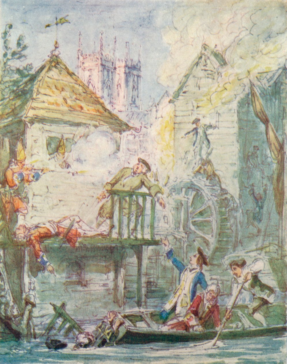 The Misers Daughter: 1920, Dispersion of the Jacobite Club, c1842, 1913 af George Cruikshank