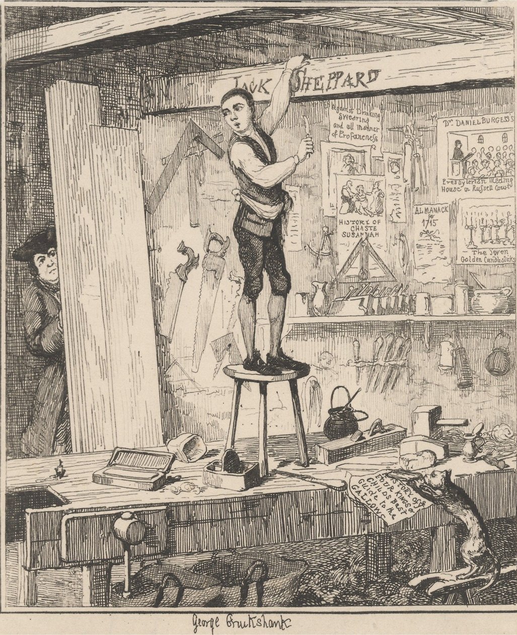 Navnet på bjælkerne af George Cruikshank