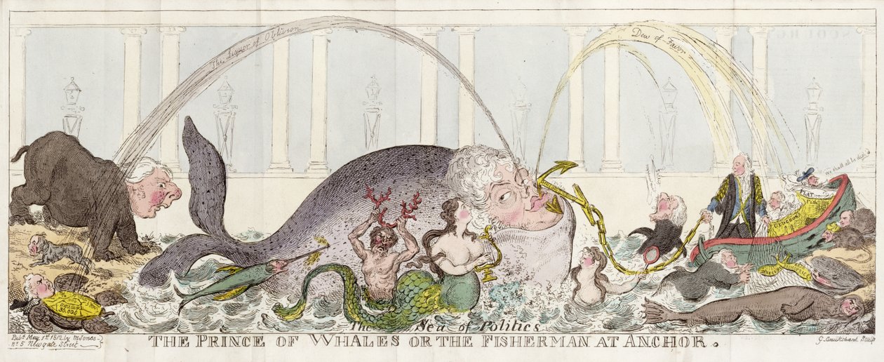 Hvalprinsen eller Fiskeren ved Anker af George Cruikshank