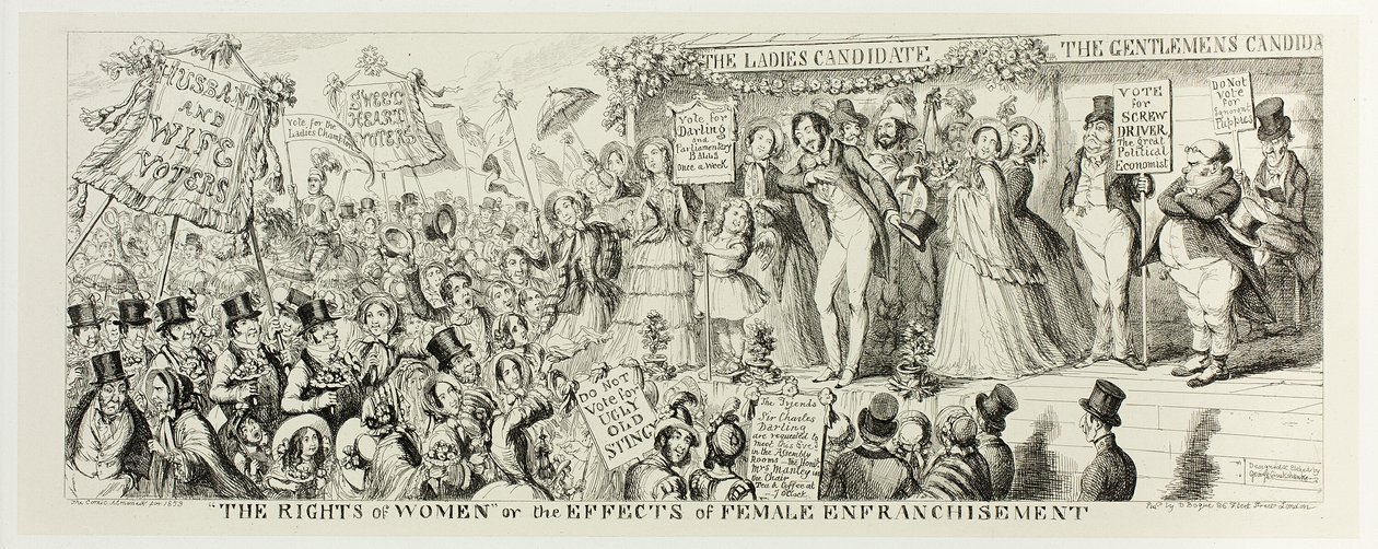 "The Rights of Women" or the Effects of Female Enfranchisement from George Cruikshank