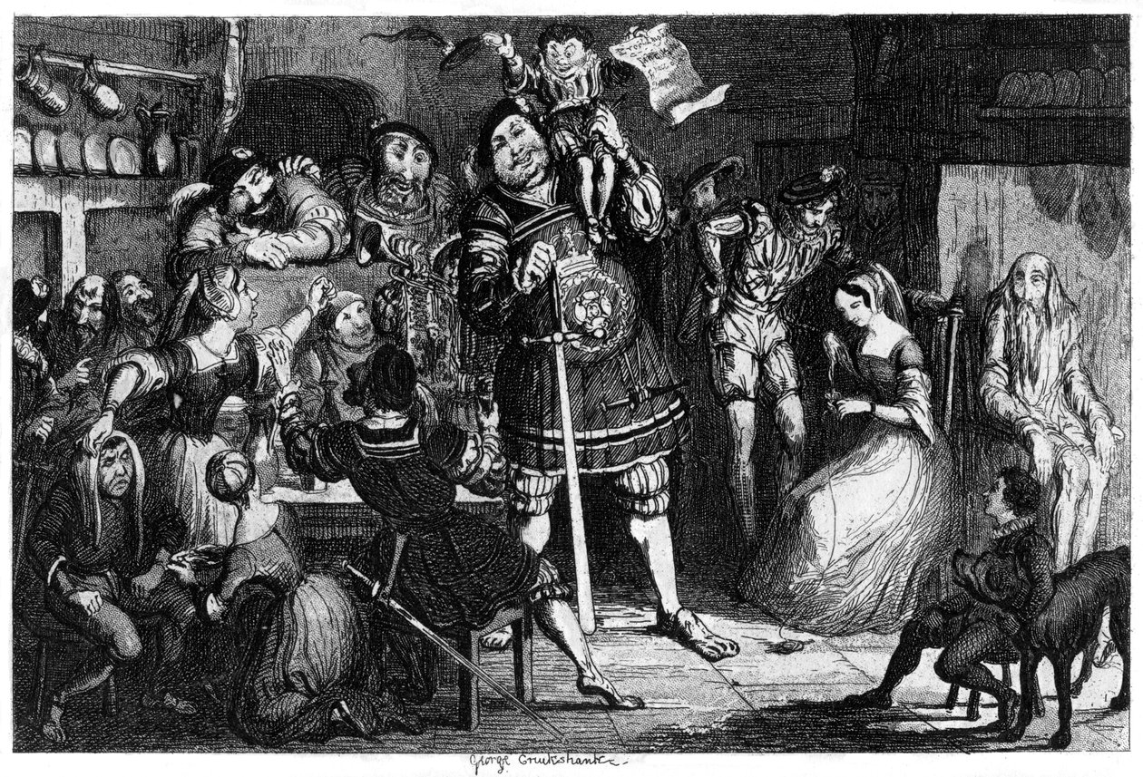 Stenkøkkenet, 1840 af George Cruikshank