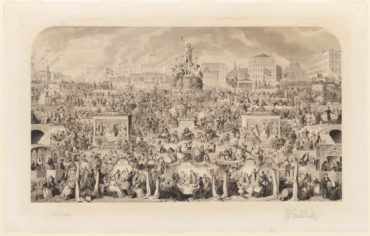 Tilbedelsen af Bacchus af George Cruikshank