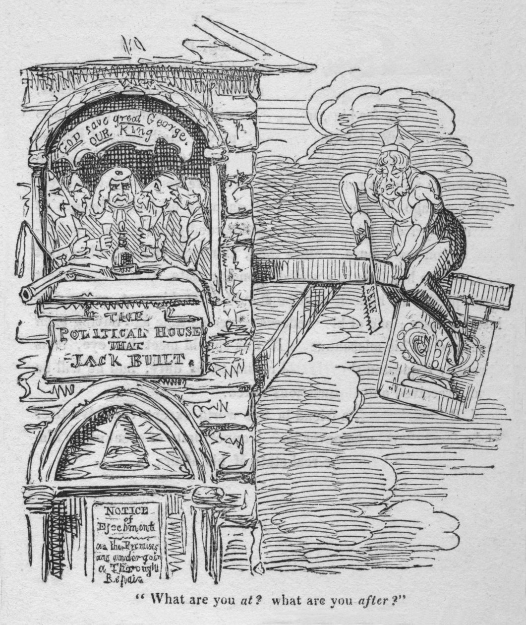 Hvad er du på Hvad går du efter, c1820. af George Cruikshank