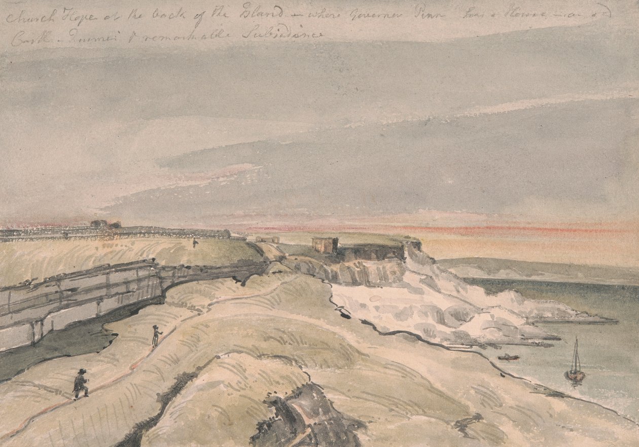 Church Hope, øen Portland, Dorset af George Cumberland