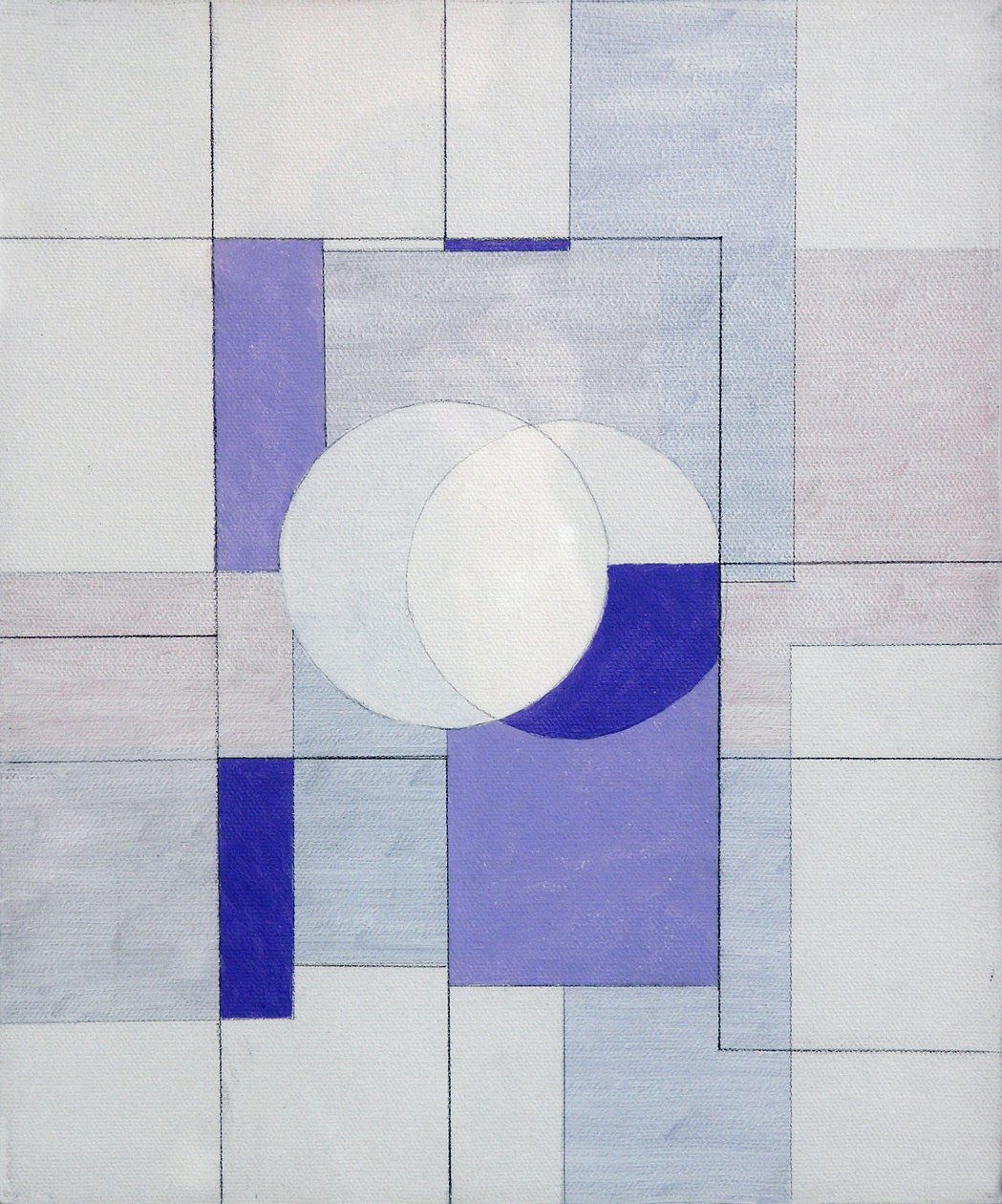 Echo of Silence, 2002 (olie og blyant på lærred) af George Dannatt