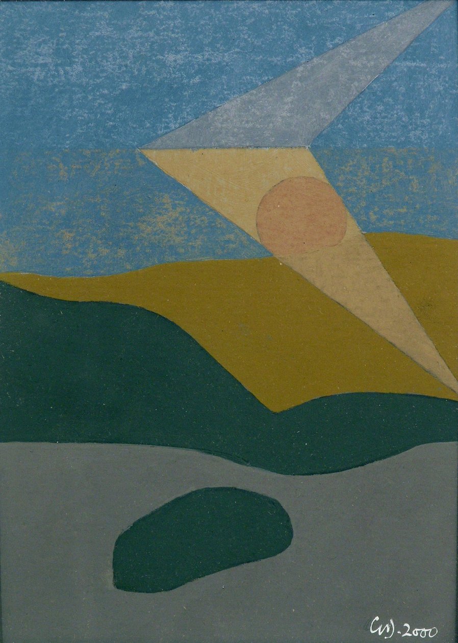 Uden titel, 2000 (olie på kort) af George Dannatt
