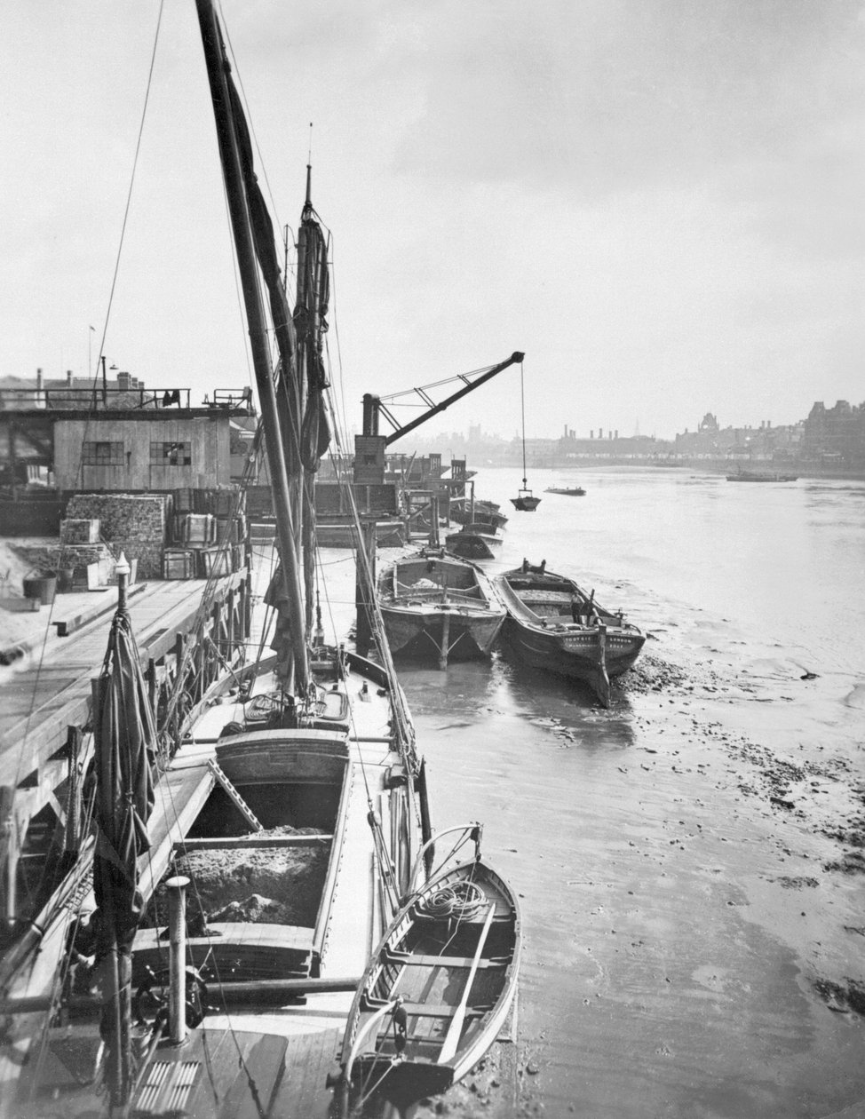 Albert Embankment mod Lambeth Palace fra Vauxhall Bridge, London af George Davison Reid