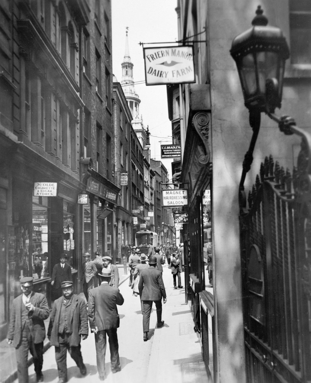 Bow Lane ser mod nord, City of London, c1920