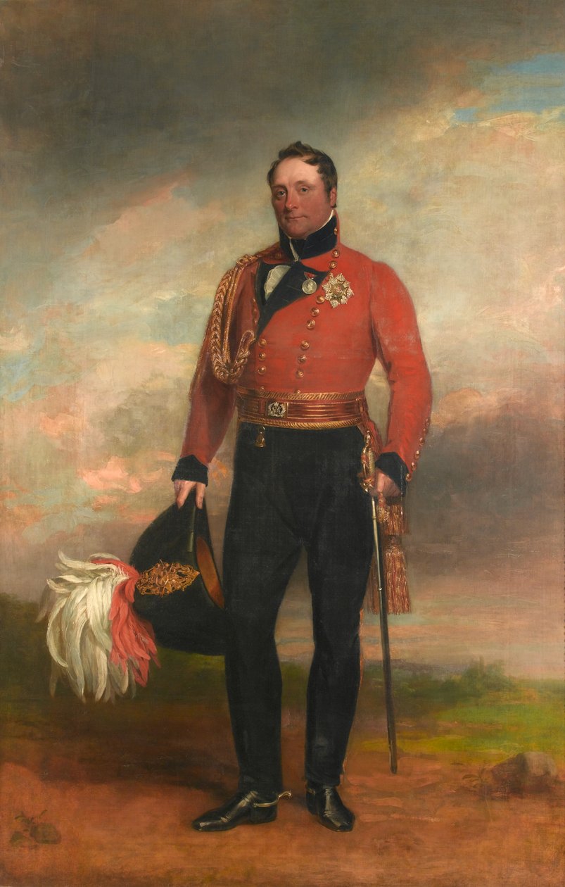 Generalløjtnant Rowland, Lord Hill, ca. 1819 af George Dawe