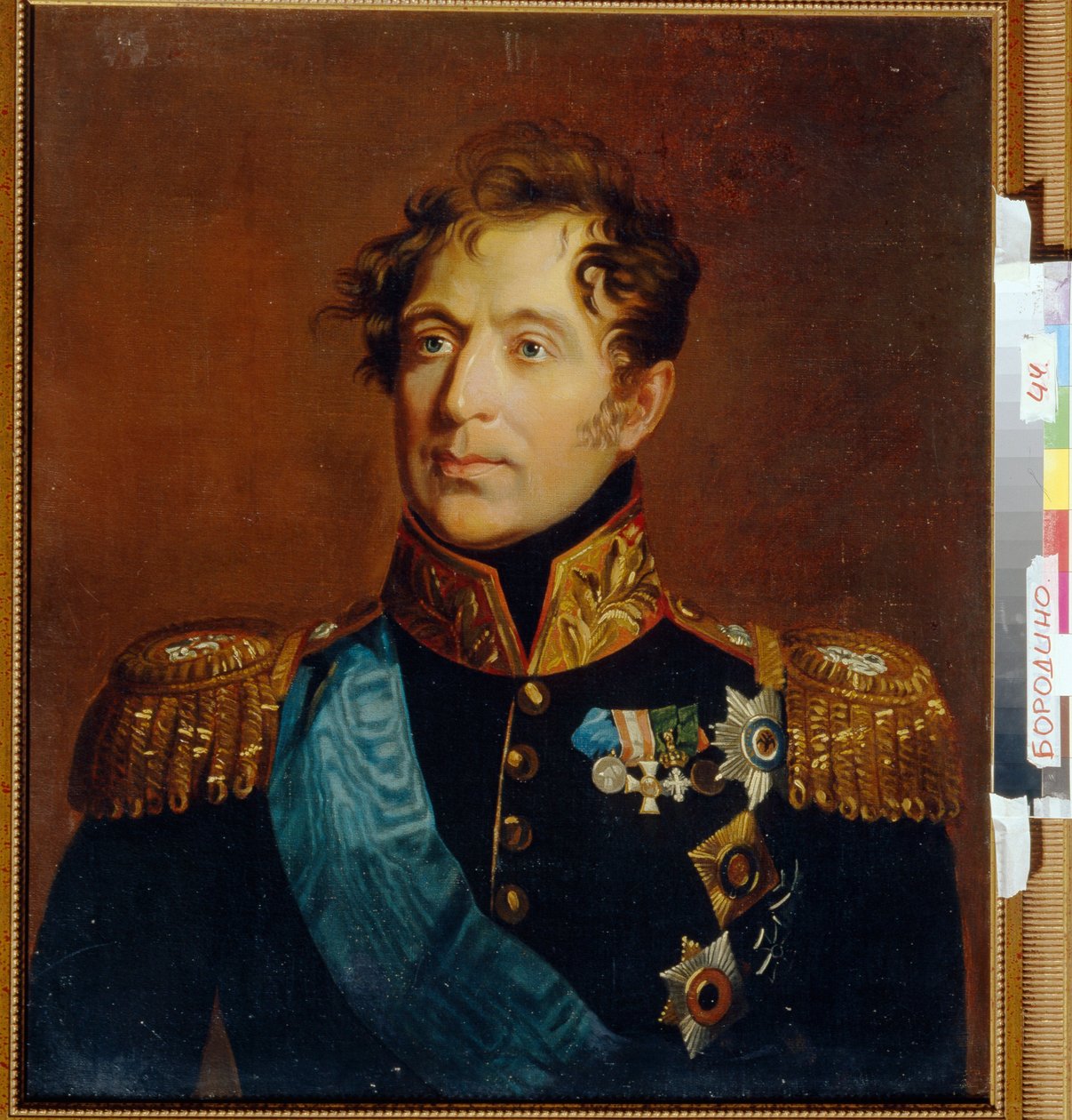 Portræt af general grev Mikhail Miloradovich (Miloradovich) (1771-1825). Maleri af George Dawe (1781-1829), olie på lærred. engelsk kunst af George Dawe
