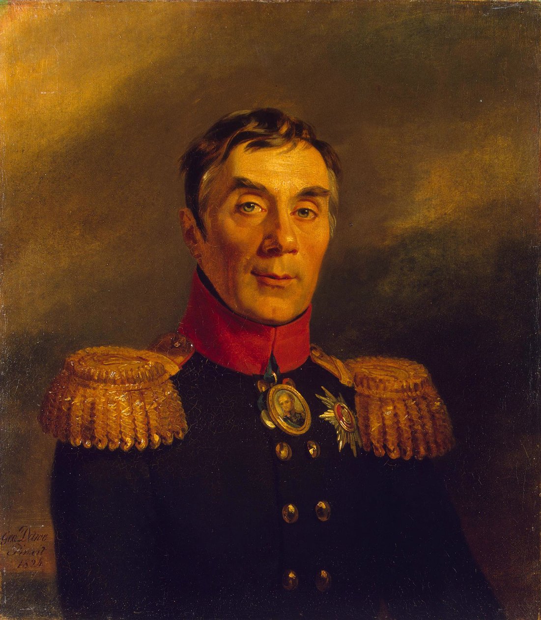 Portræt af Alexey Arakcheyev, 1824 af George Dawe