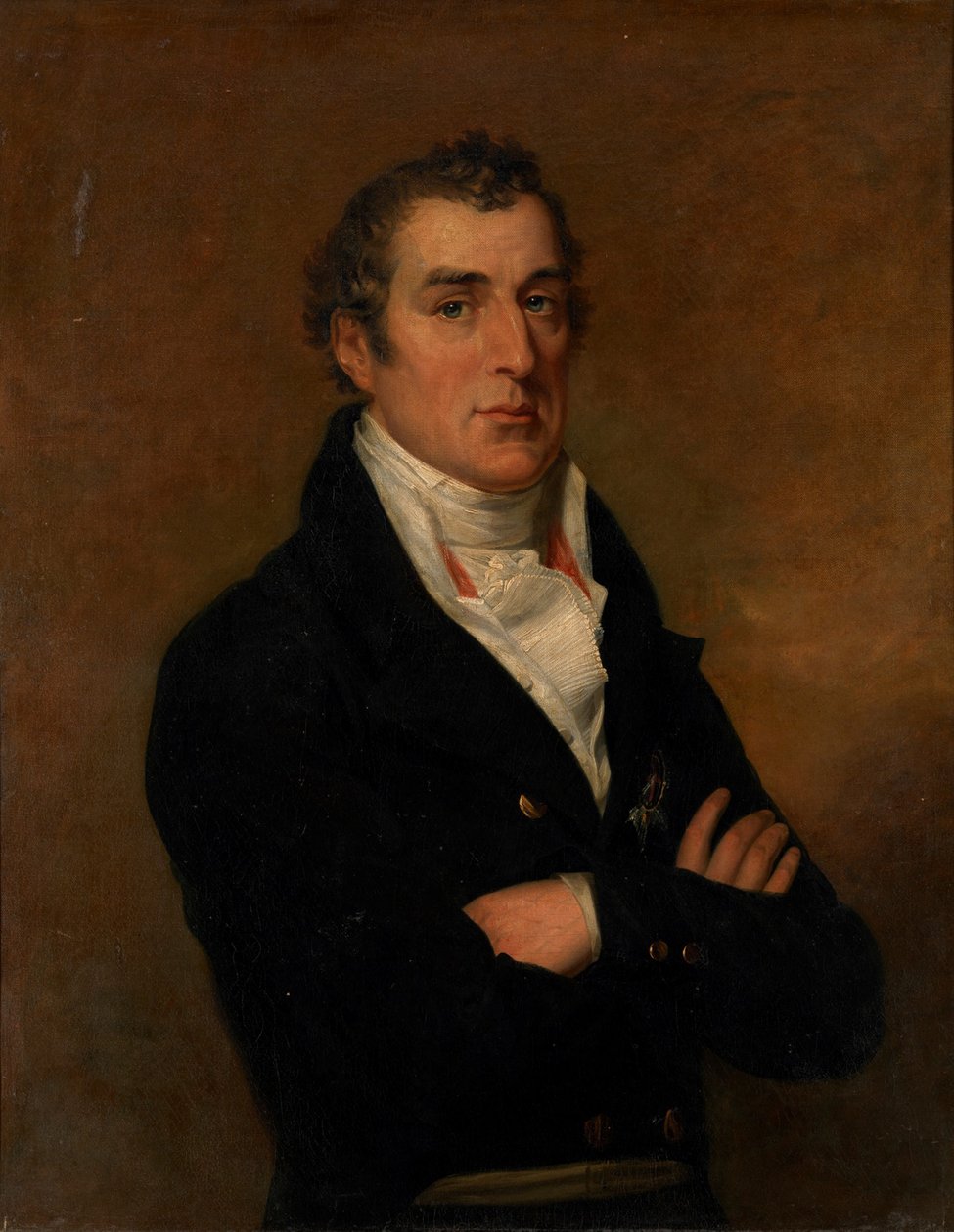 Portræt af Arthur Wellesley 1769-1852, 1. hertug af Wellington af George Dawe