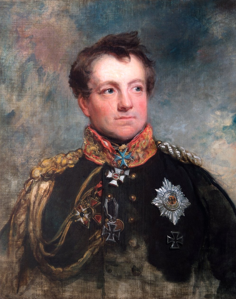 Portræt af feltmarskal August Neidhart, greve af Gneisenau, preussisk soldat, 1818. af George Dawe
