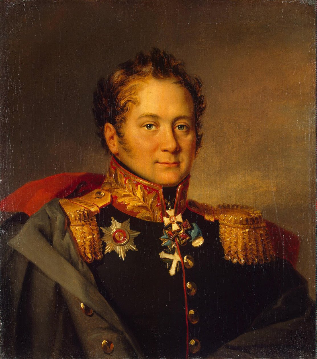 Portræt af general Alexander Alexandrovich Pisarev 1780-1848, før 1825 af George Dawe