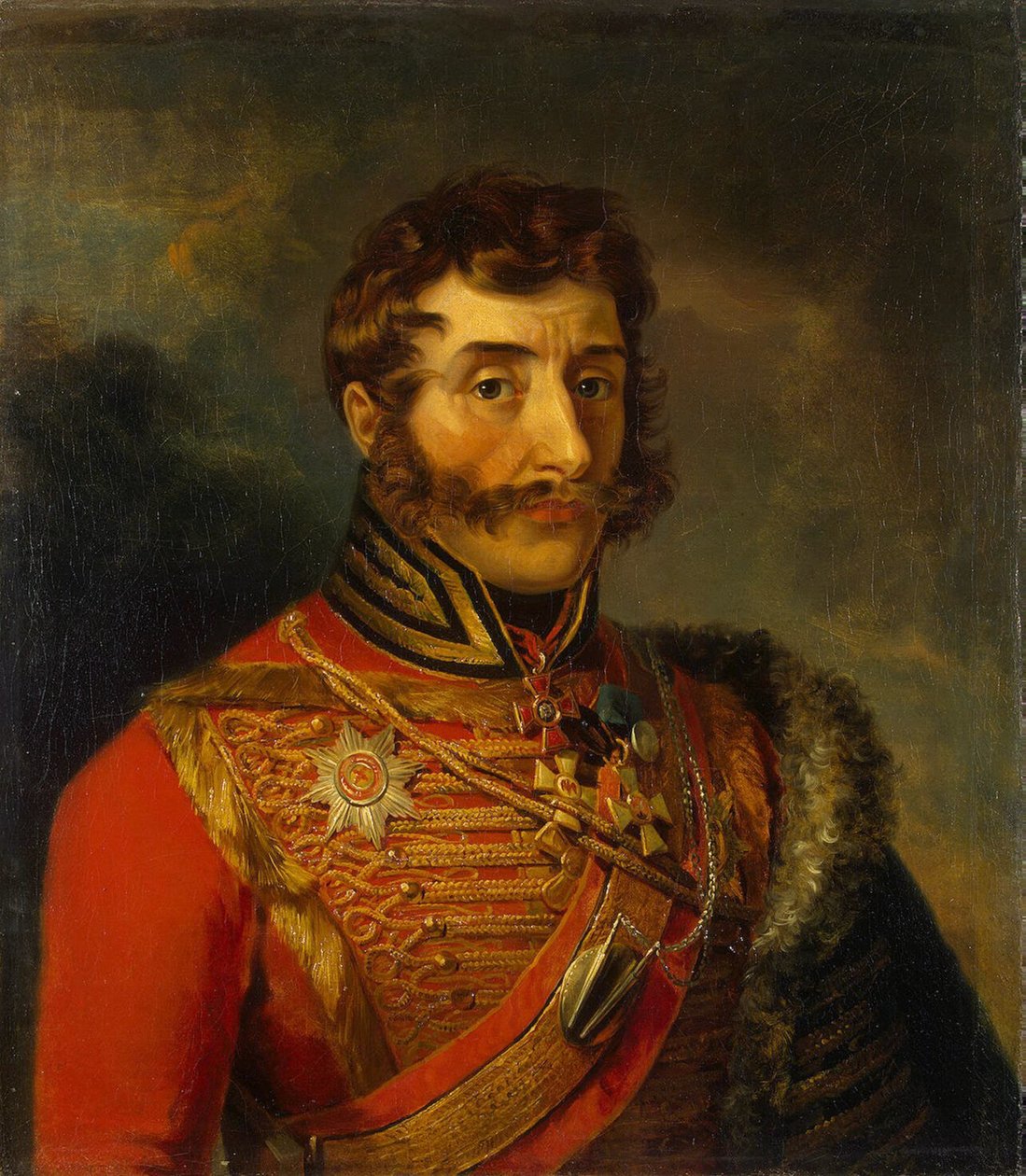 Portræt af Ivan Semyonovich Dorokhov 1762-1815, før 1825 af George Dawe