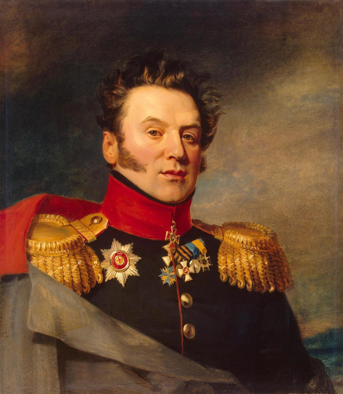 Portræt af Konstantin Markovich Poltoratsky 1782-1858, før 1825 af George Dawe