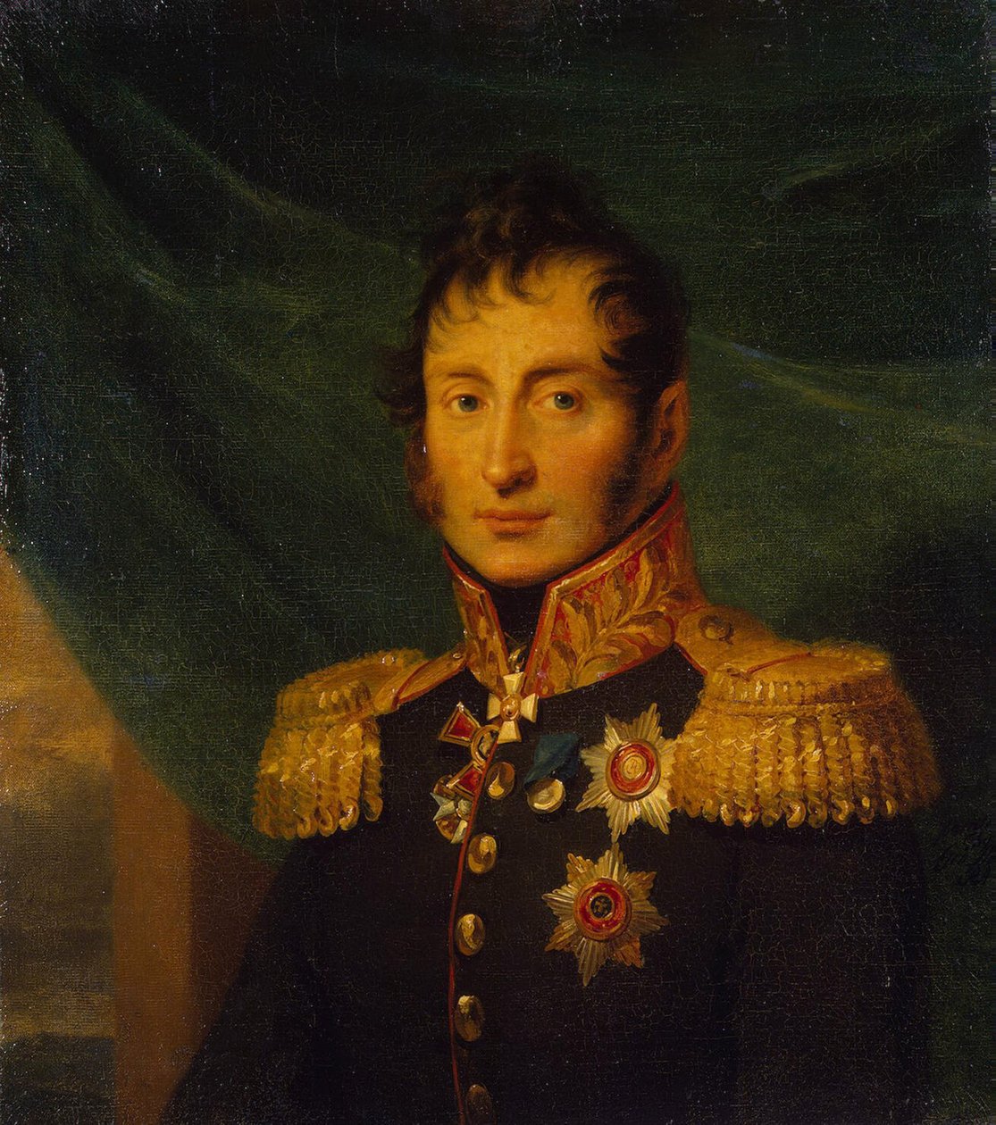 Portræt af Nikolai Alexeyevich Tuchkov 1765-1812, før 1825 af George Dawe