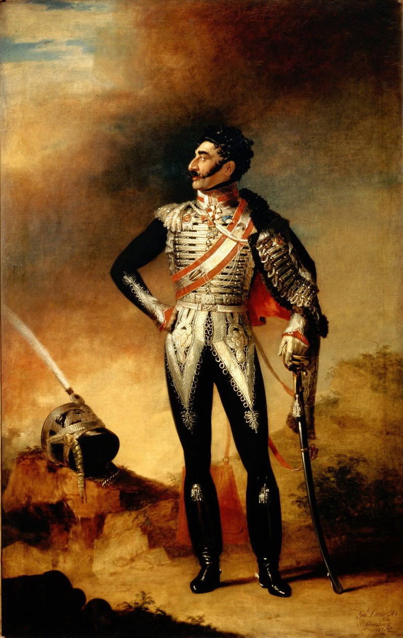 Portræt af prins Valerian Grigorievich Madatov 1782-1829, 1824 af George Dawe