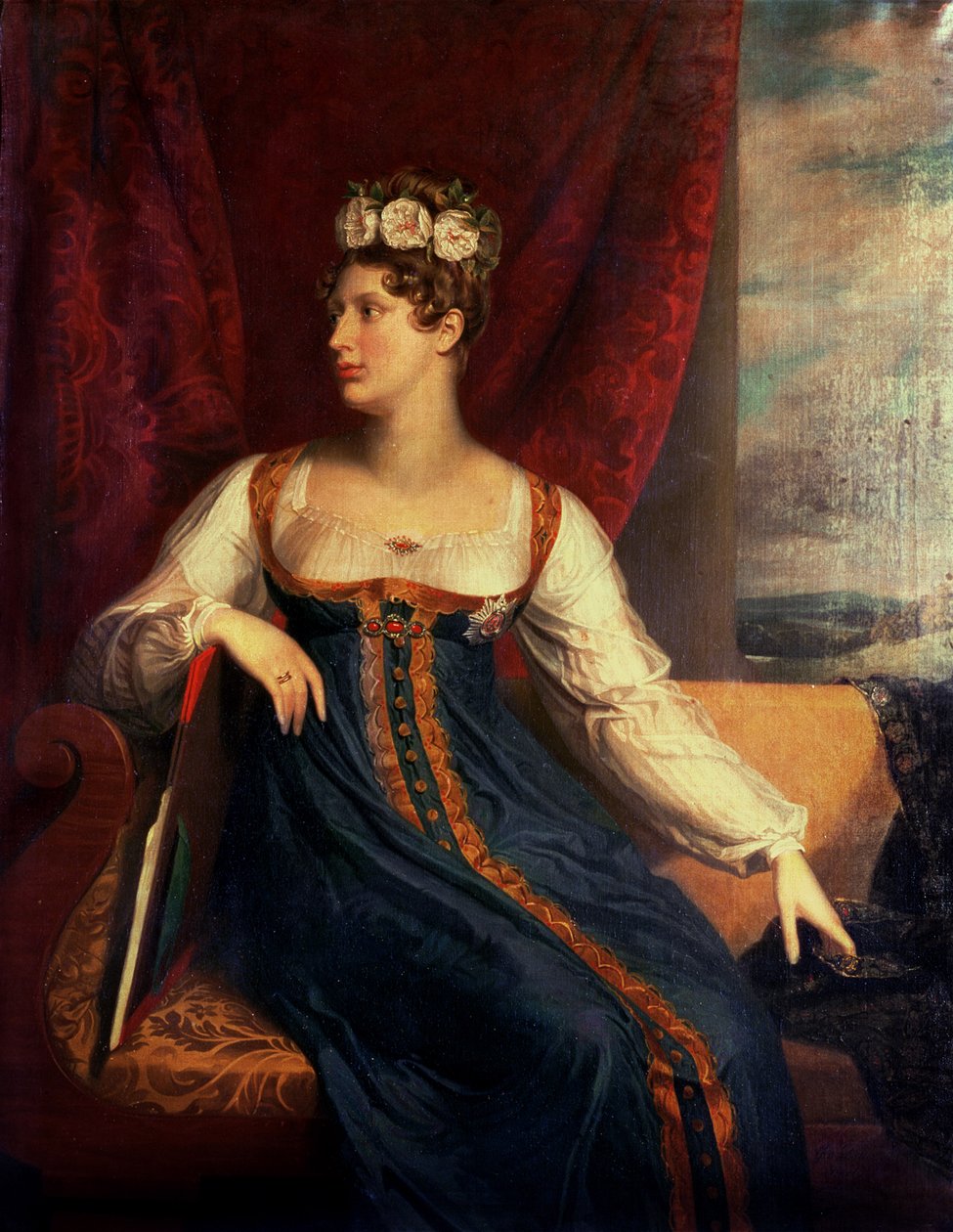 Portræt af prinsesse Charlotte Augusta af Wales af George Dawe
