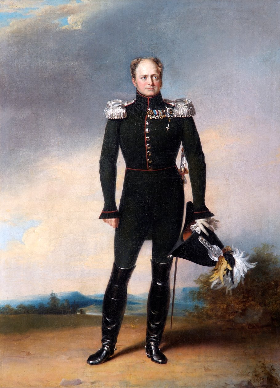 Portræt af zar Alexander I af Rusland, 1825. af George Dawe