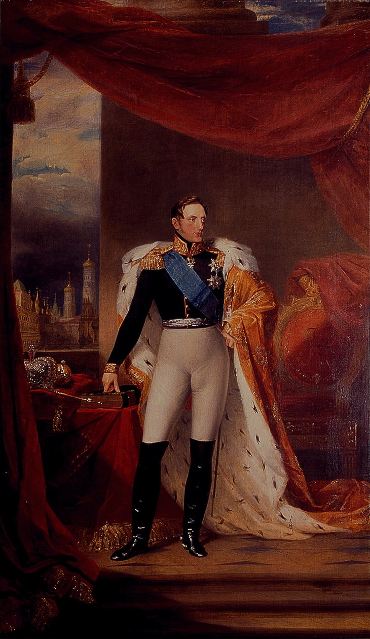 Portræt af zar Nicholas I af Rusland af George Dawe