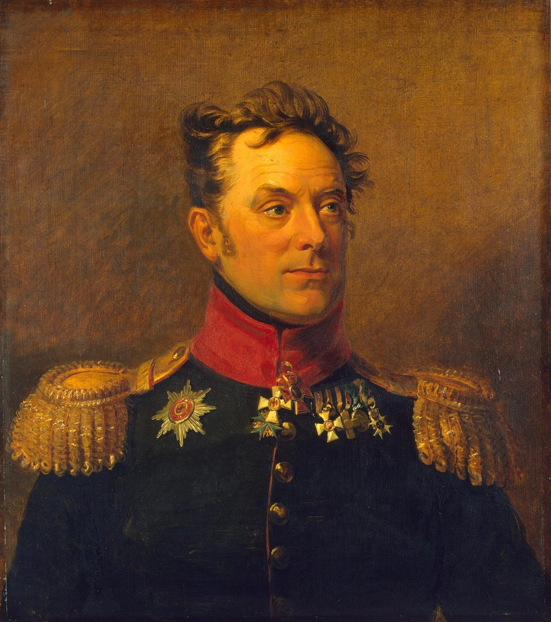 Portræt af Yermolai Fyodorovich Kern, ca. 1825 af George Dawe
