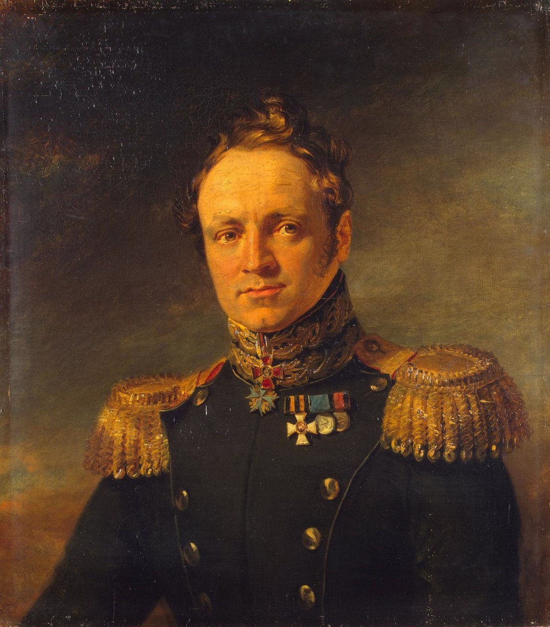 Portræt af Yevgeny Alexandrovich Golovin 1782-1858, før 1825 af George Dawe