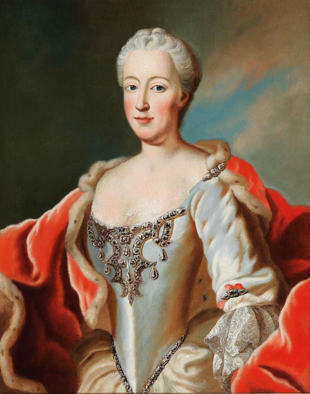 Hertuginde Maria Anna Josepha af Bayern 1734-1776, markgrevin af Baden-Baden. af George Desmarées