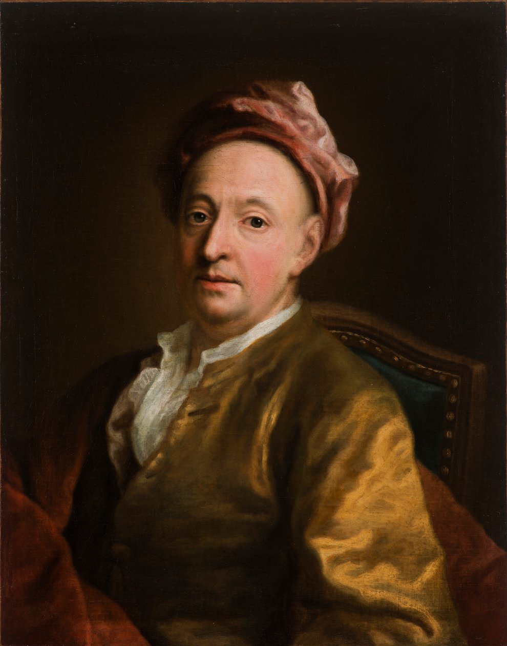 Selvportræt, midten af det 18. århundrede.. af George Desmarées