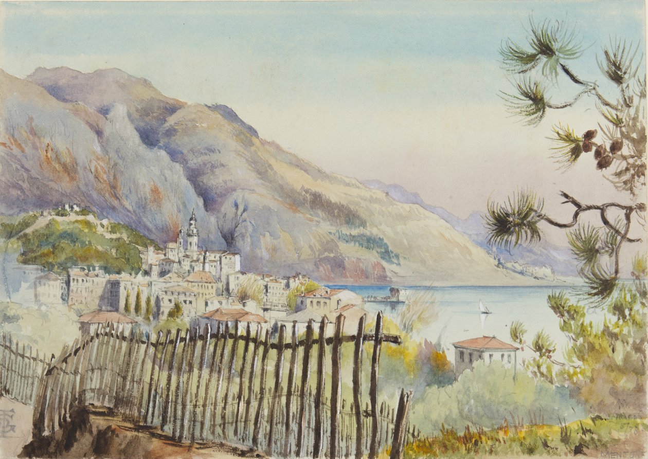 Mentone, ser mod øst, 5. marts 1878 af George Douglas Tinling