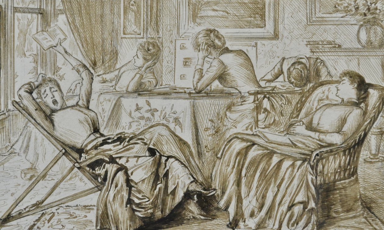 Boredom, n. 1880–1890 (kynä ja muste) af George du Maurier