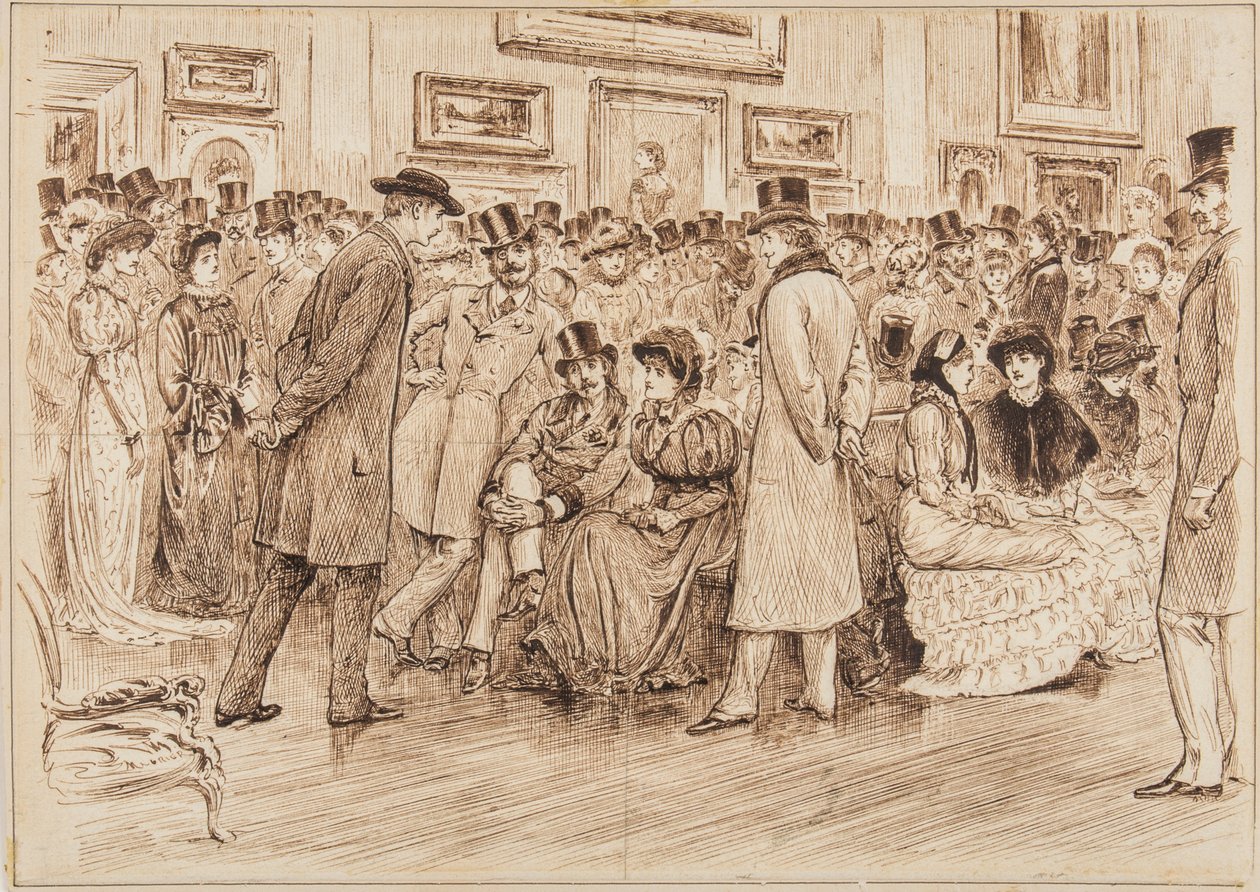 Mr Fielding, hvad synes du om disse billeder? Dette er kunst, privat udsigt på Grosvenor Gallery af George du Maurier
