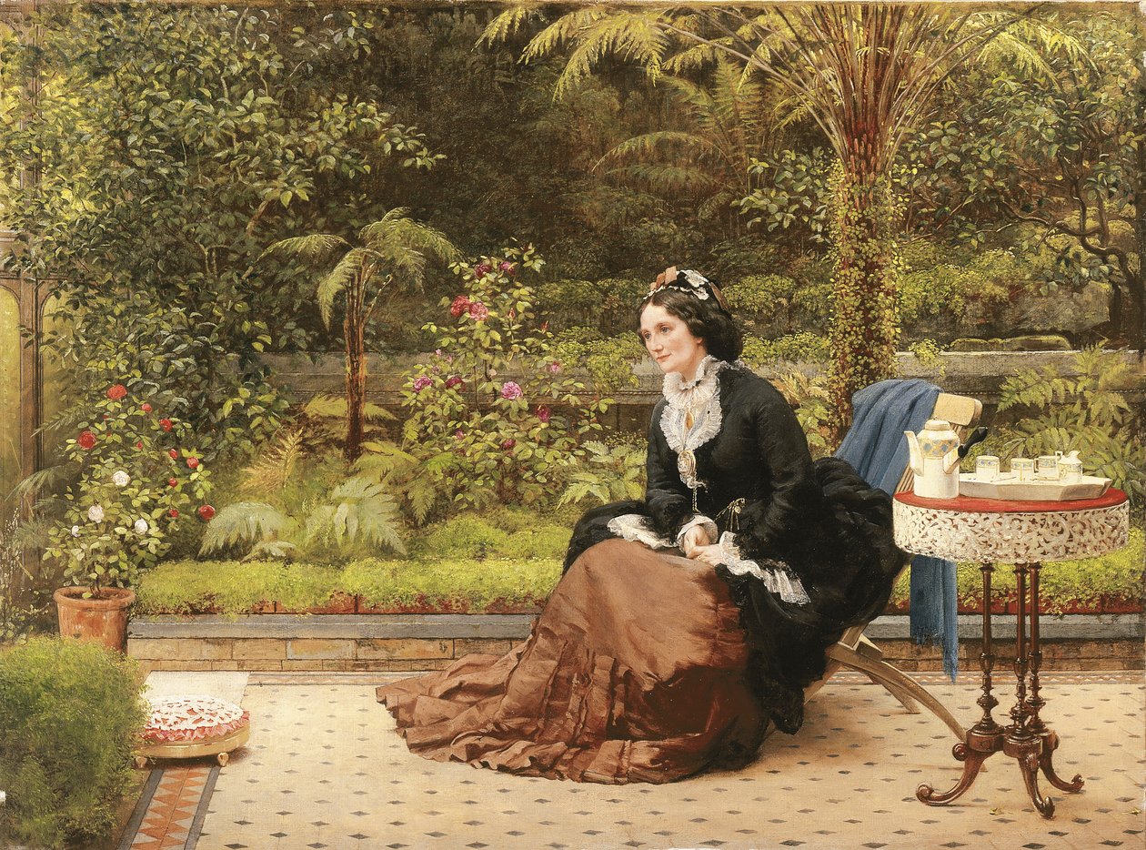 Klokken fem, ca. 1874 af George Dunlop Leslie