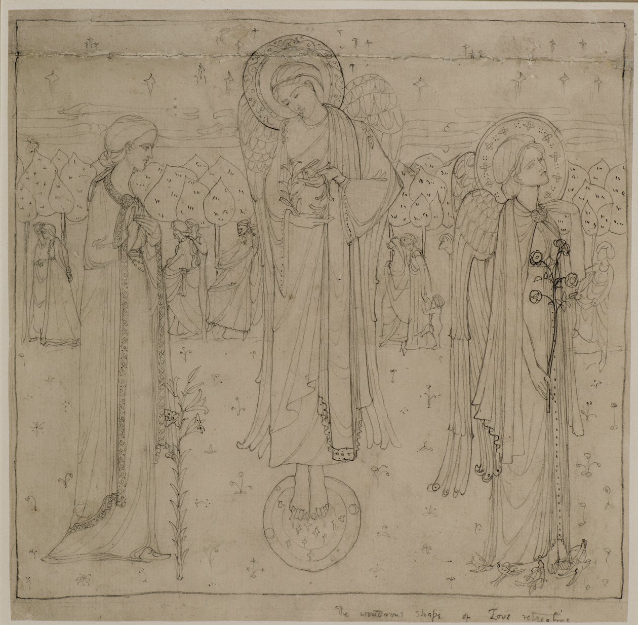 The Wonders Shape of Love Retreating, ca. 1898-1901 (blyant) af George Dutch Davidson