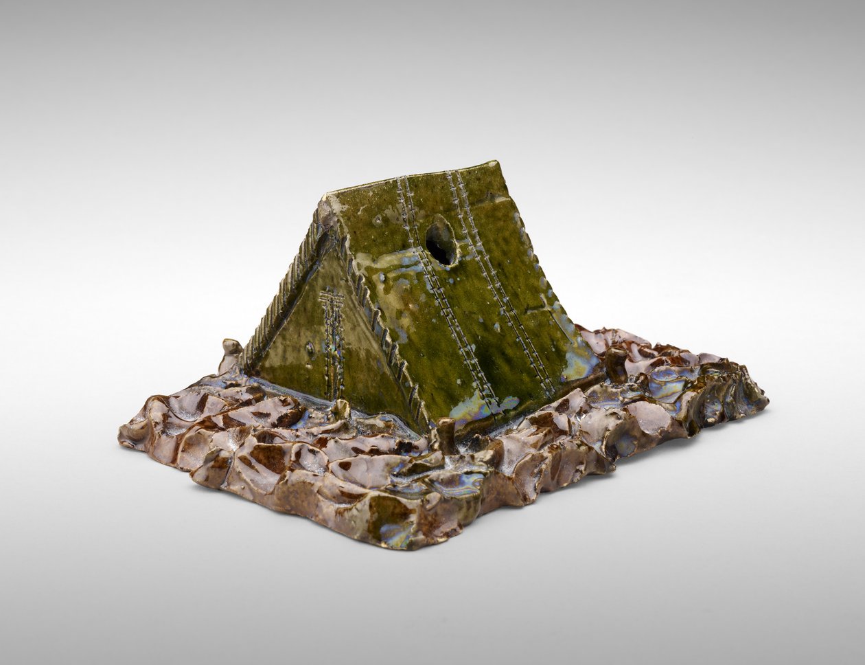 House-Tent Inkwell, ca. 1900 (lertøj) af George E. Ohr