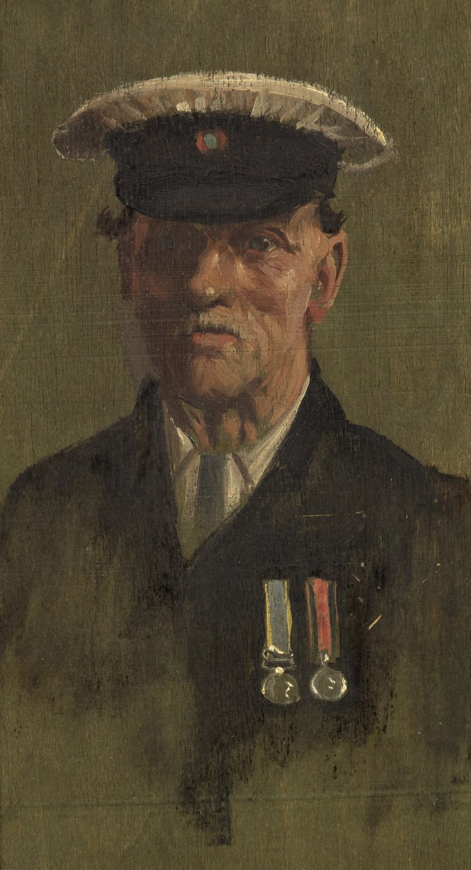 Portræt af G. Marshman, 62., ca. 1920 (olie på panel) af George Edmund Butler