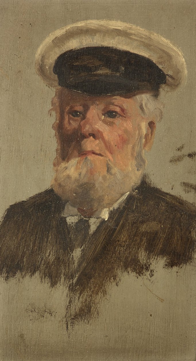 Portræt af G. Singleton, 6., ca. 1920 (olie på panel) af George Edmund Butler