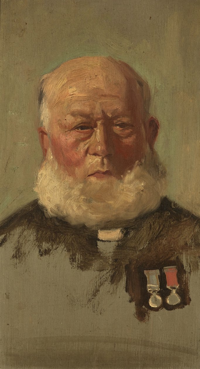 Portræt af J. Summers, R.N., ca. 1920 (olie på panel) af George Edmund Butler