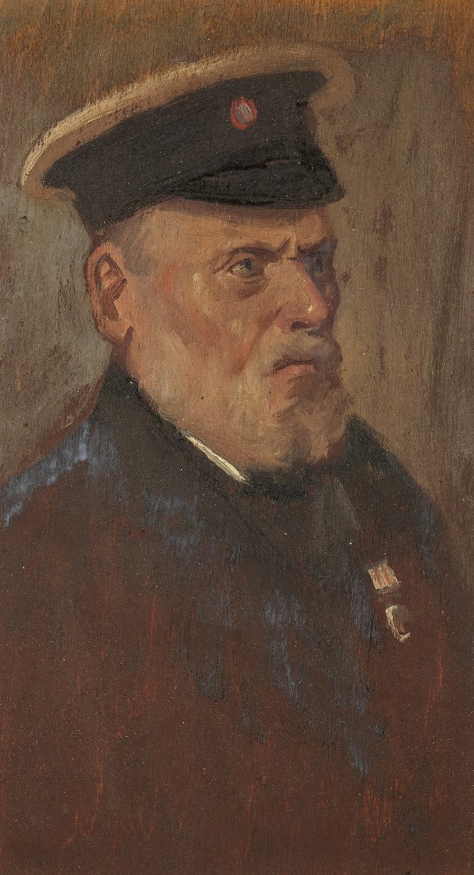 Portrætter af C. Parson, R.A., ca. 1920 (olie på panel) af George Edmund Butler