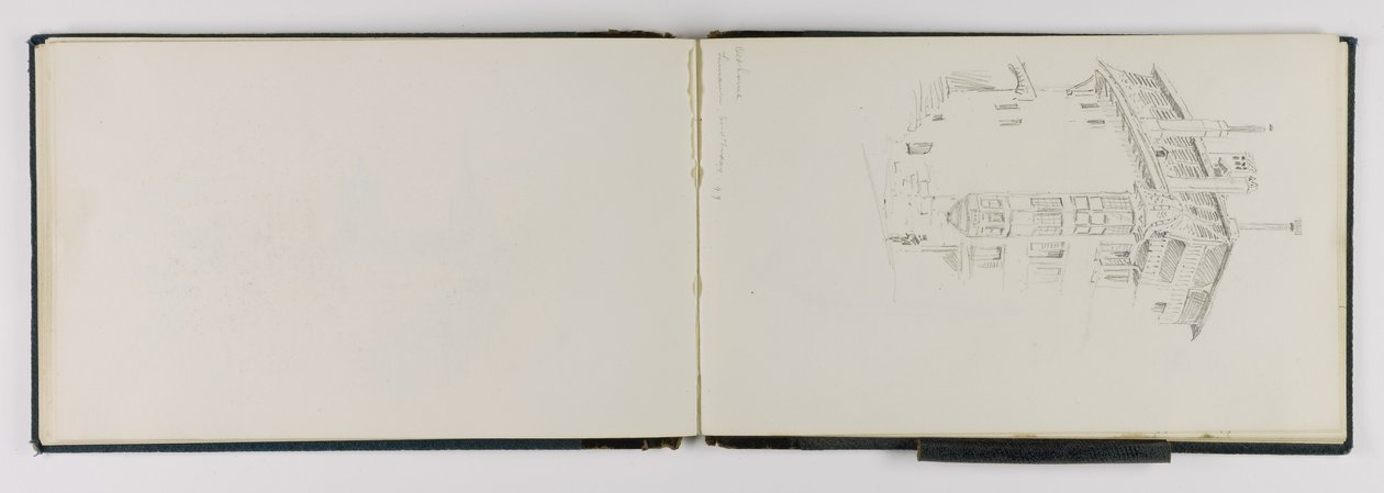 (Skitsebog) Gammelt hus, Lausanne af George Elbert Burr