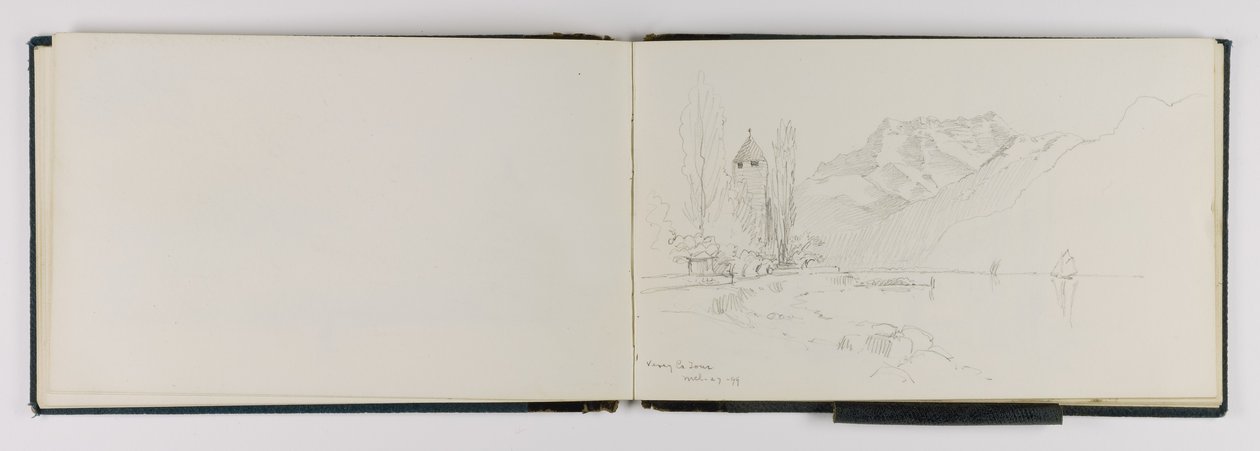 (Skitsebog) Vevey La Tour af George Elbert Burr