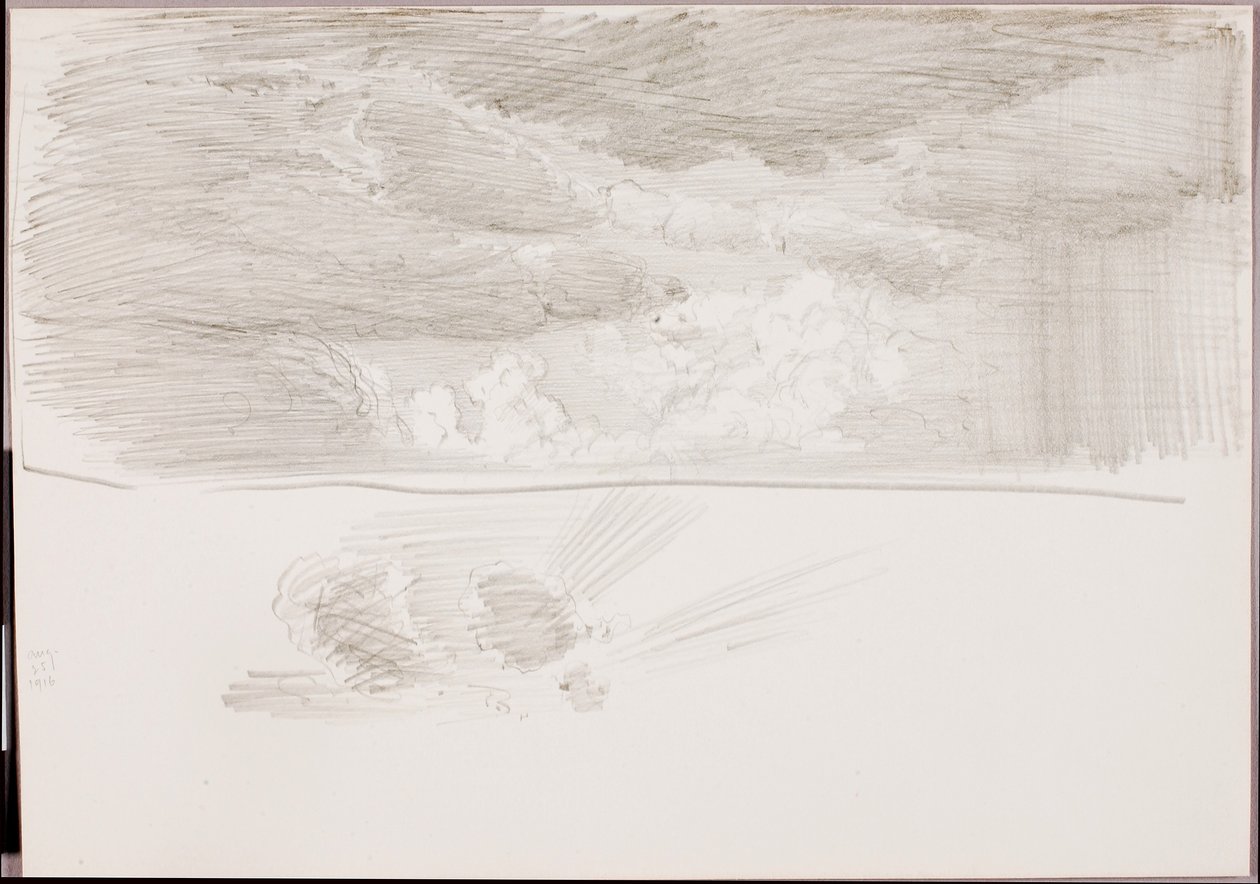 (Uden titel) (Skystudie) af George Elbert Burr
