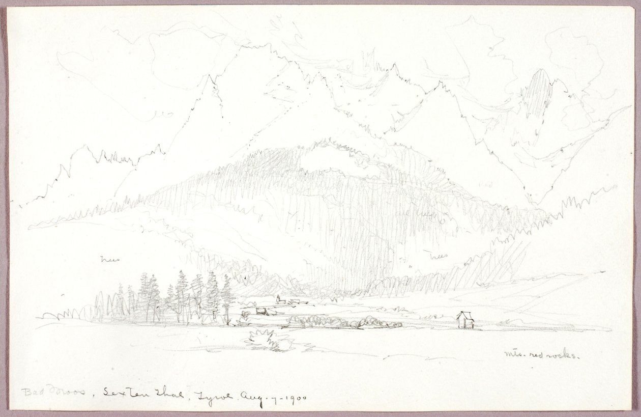 Bad Moos, Sexten Thal, Tyrol af George Elbert Burr