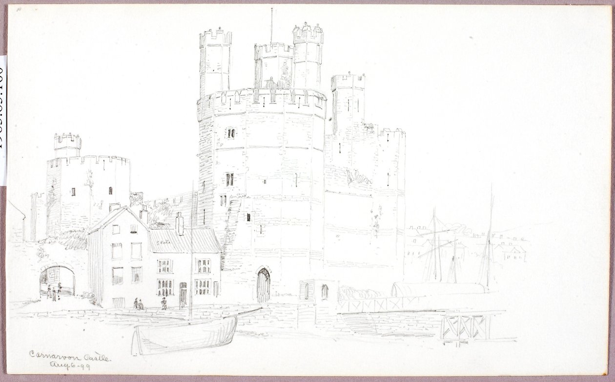 Caernarvon Slot af George Elbert Burr