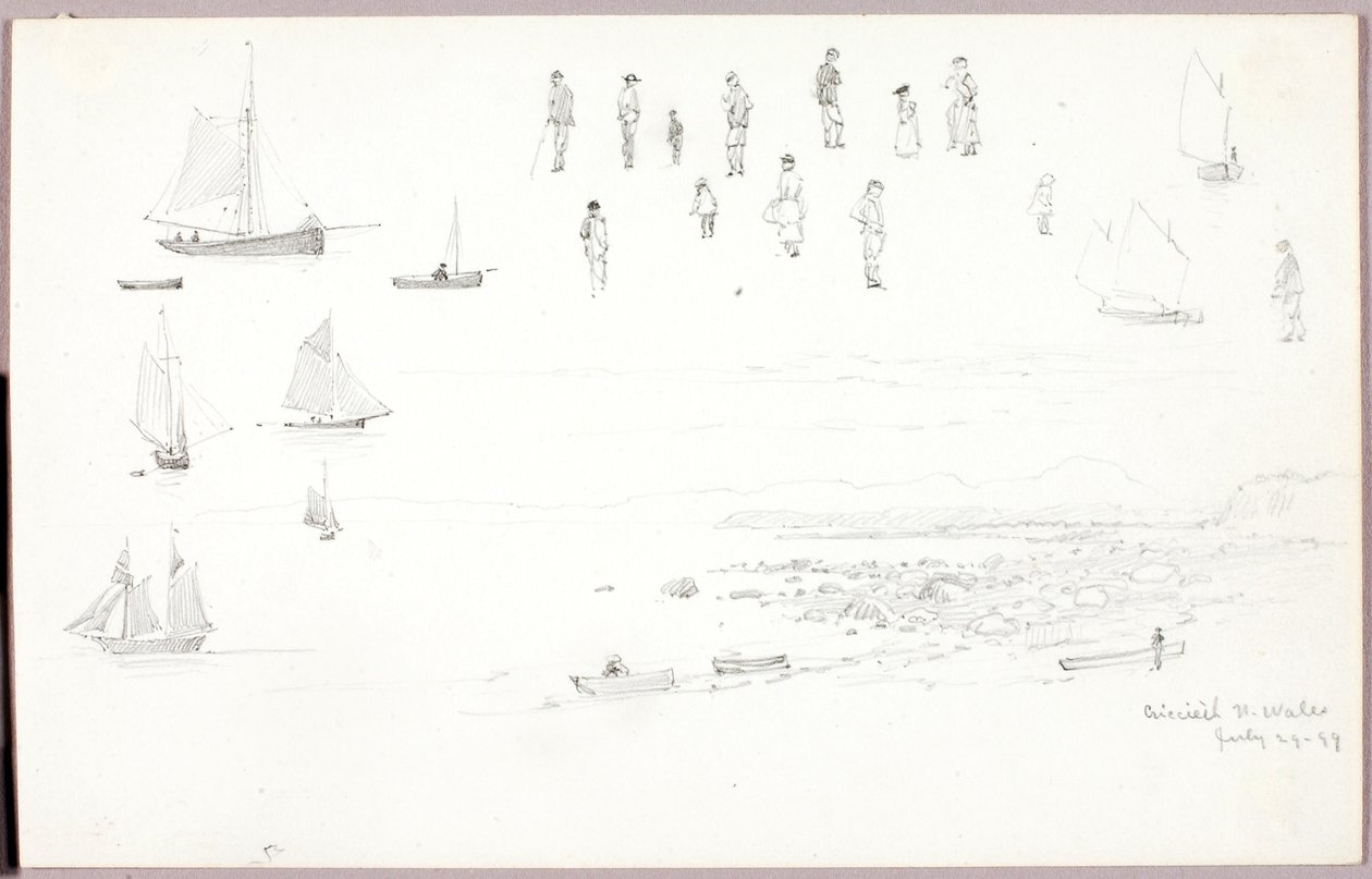 Criccieth, det nordlige Wales af George Elbert Burr